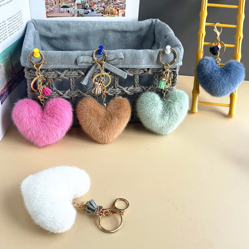 Tassel Love Plush Keychains