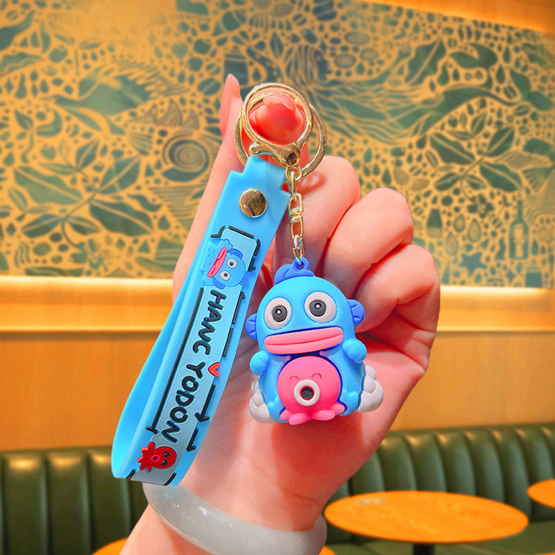 Cartoon Fish Silicone Keychain Cute Keychain