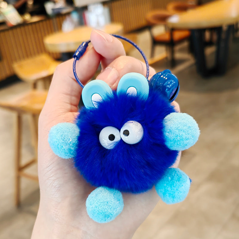 Cute Elf Plush Ball Keychains
