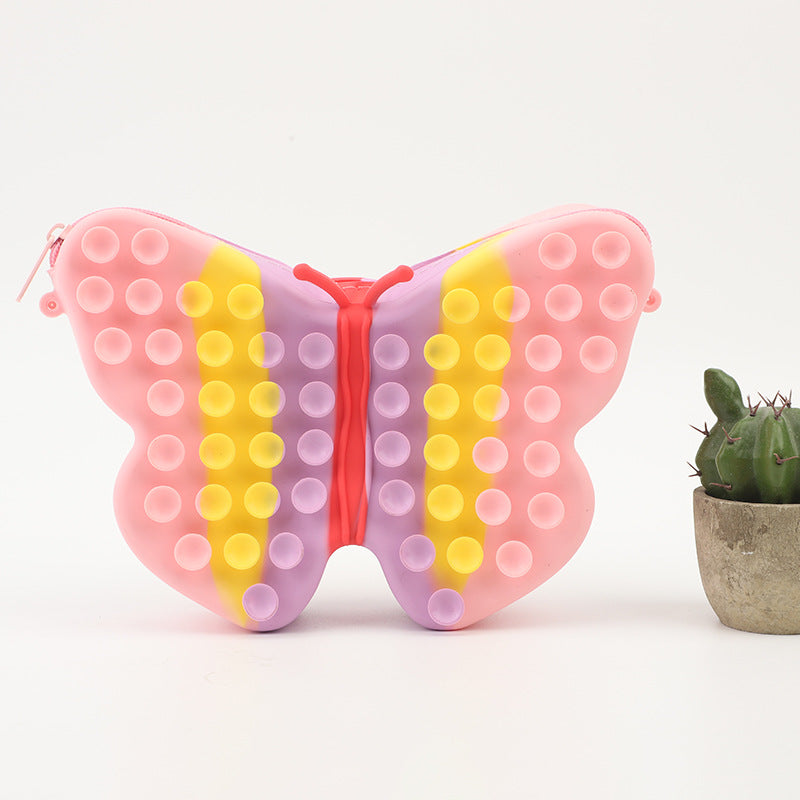 Silicone Butterfly Satchel Pressure Reducing Toys
