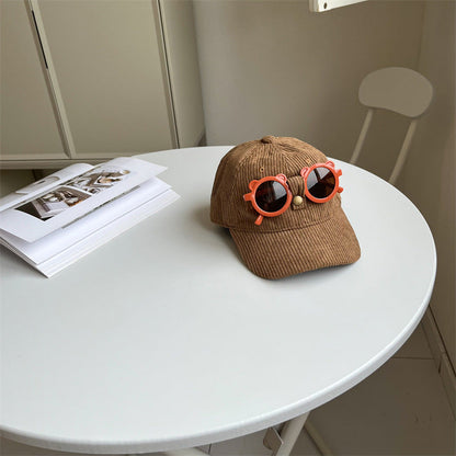 Cotton Children's Cartoon Sunglasses Hat