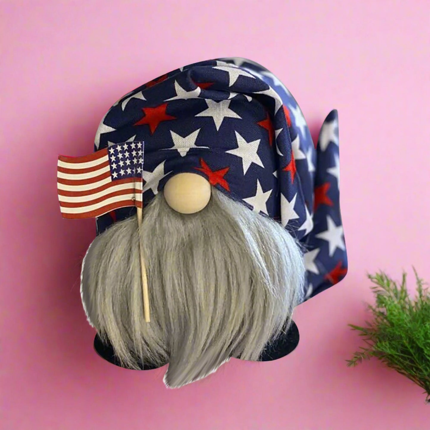 Fabric Independence Day Striped Five Star Faceless Doll