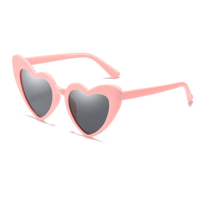 Children's Retro Personality Love Style Anti-ultraviolet Sunglasses