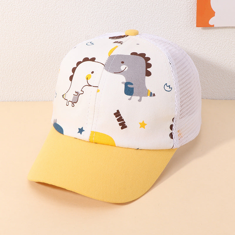 Cotton Kids Cartoon Dinosaur Baseball Cap