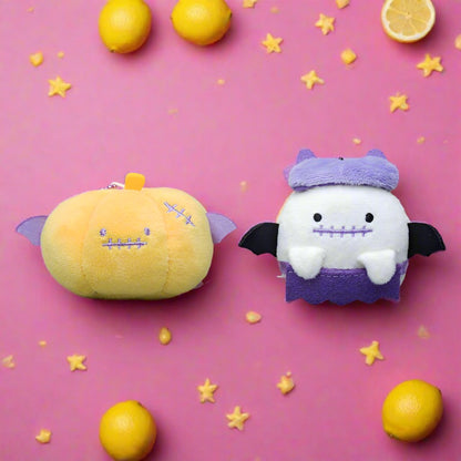 Halloween Pumpkin Spooky Plush Doll Keychain