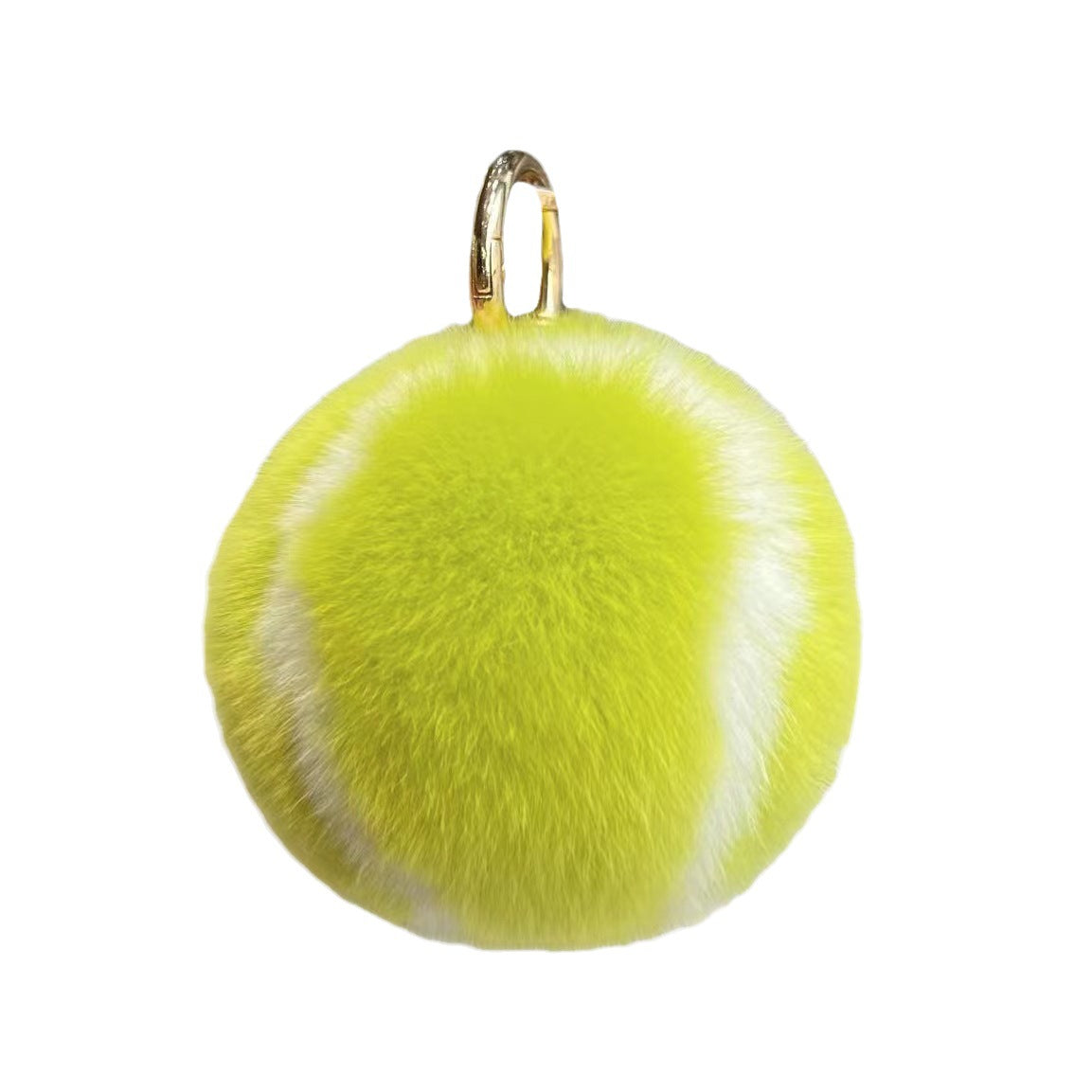 Tennis Plush Ball Keychain