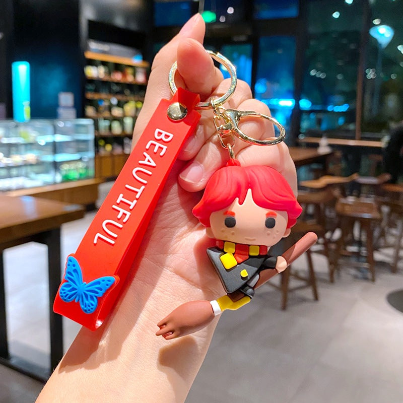 Cartoon PVC Soft Keychains Silicone Creative Keychain