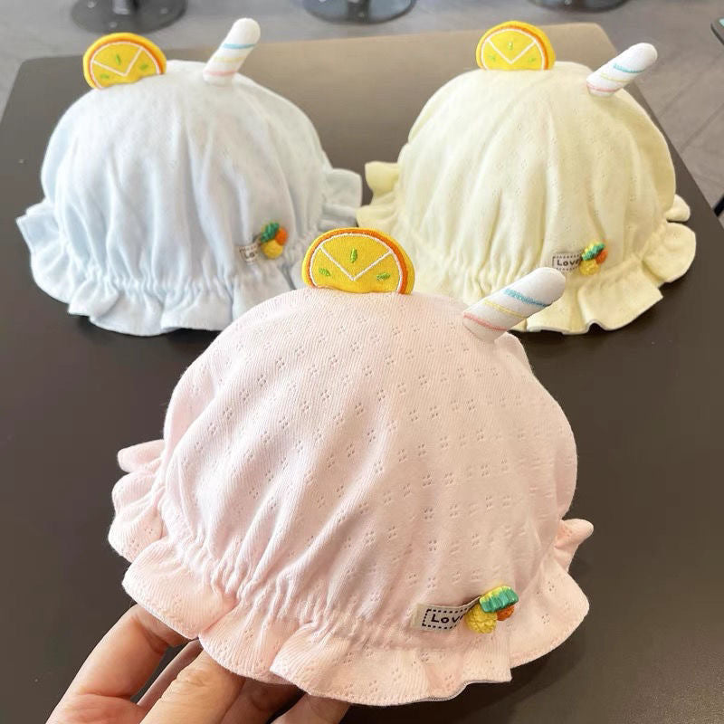 Cotton Kids Summer Thin Mesh Bucket Hat