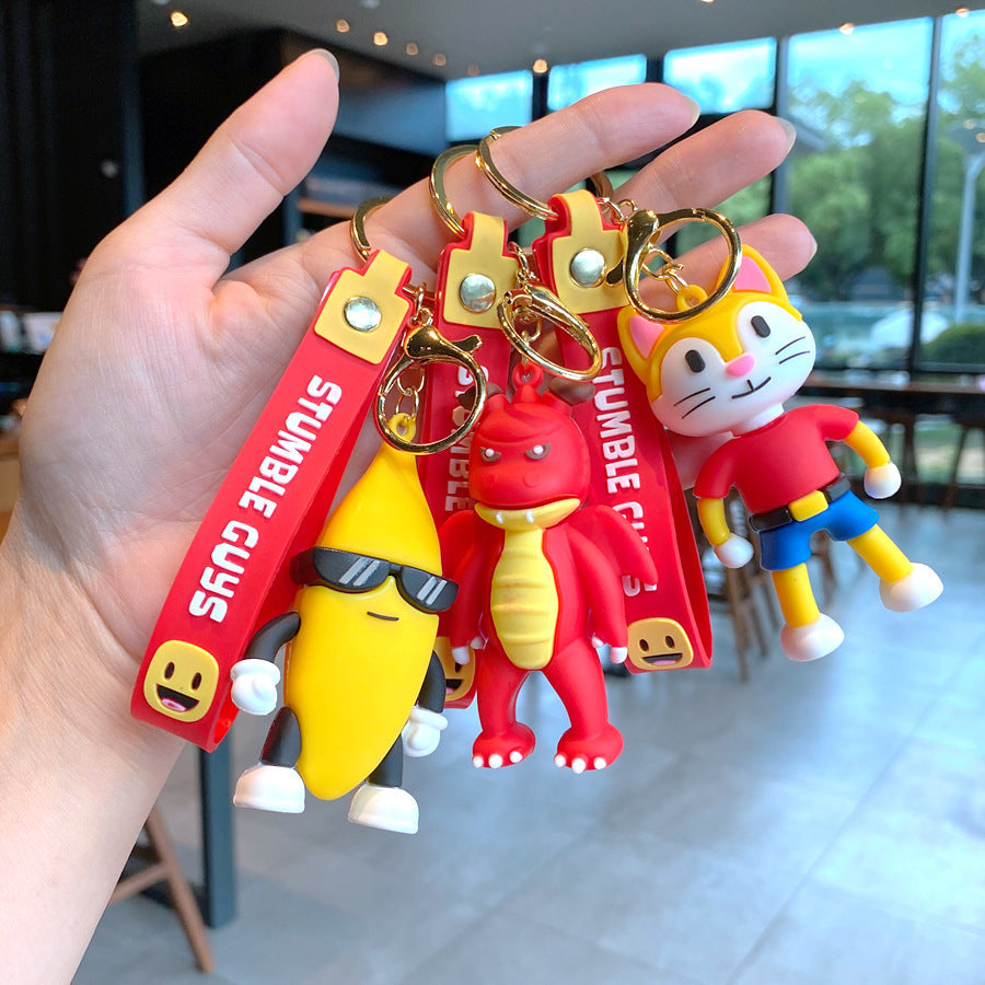 Wholesale Cartoon Anime PVC Soft Keychain Creative Keychain ACCVIP-KC-XinShu002