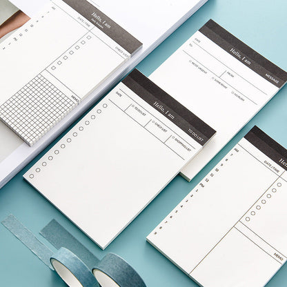 Simple Business Day Planning Paper Sticky Notes