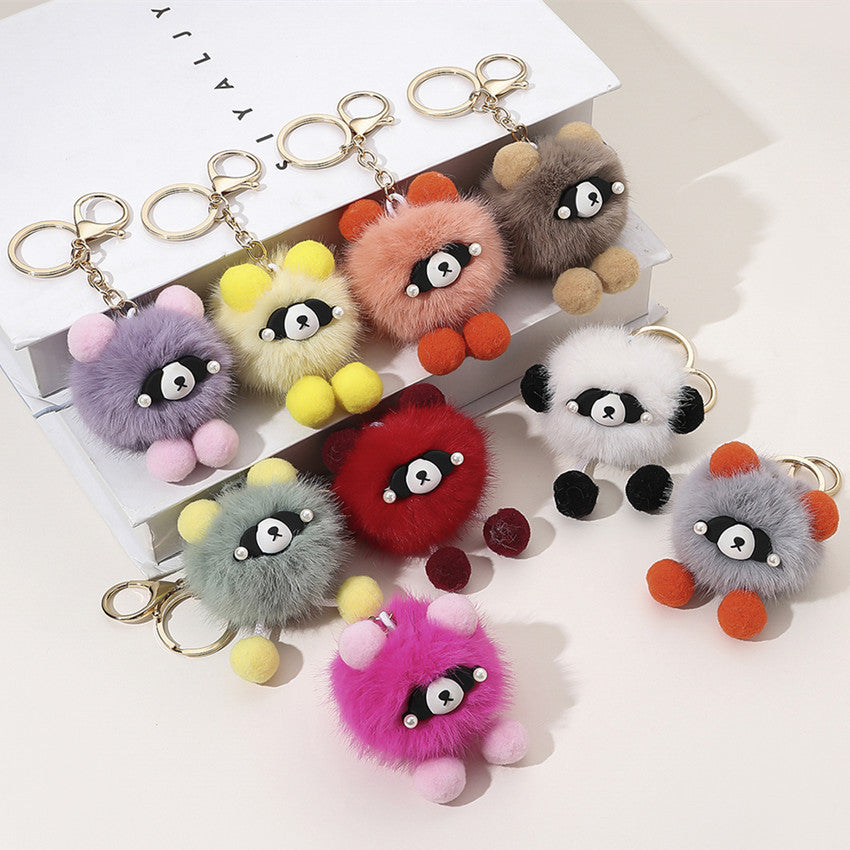 Cartoon Cute Plush Bear Keychain