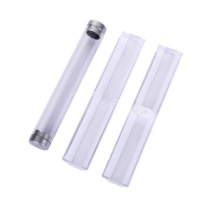Plastic Transparent Cylinder Rectangular Triangle Pen Box Gift Box
