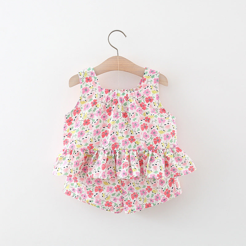 Full Body Colored Flowers Sling Baby Clothes