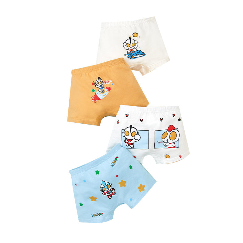 Baby Kid Boys Flower Fruit Animals Cartoon Print Underwears