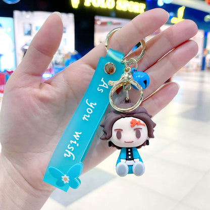 Cartoon Anime PVC Soft Silicone Creative Keychain