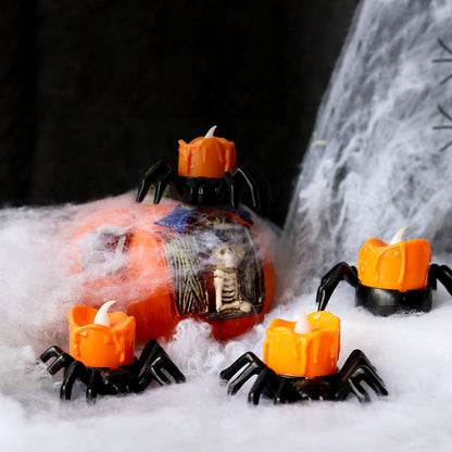 Halloween LED Electronic Candle Plastic Light Luminous Spider