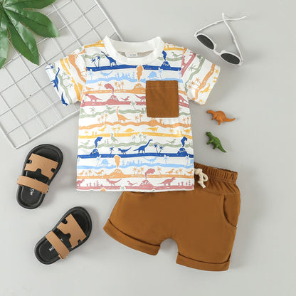 Cotton Sports Casual Shorts Set