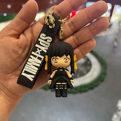 Cartoon PVC Silicone Keychains Creative Keychain