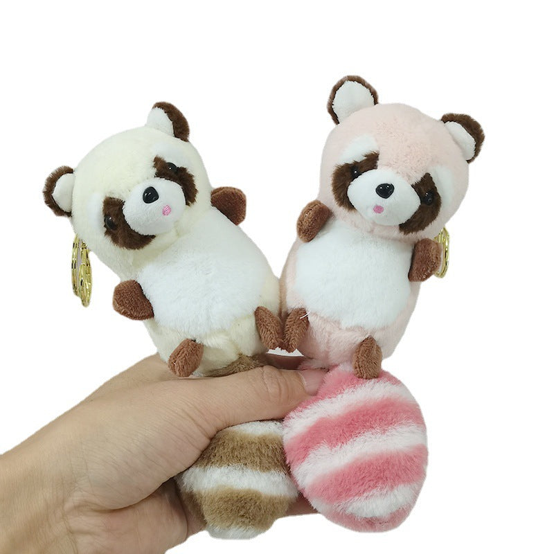 Raccoon Plush Doll Keychain