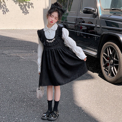 Wholesale Cotton Children's Spring Dress Two-piece Set