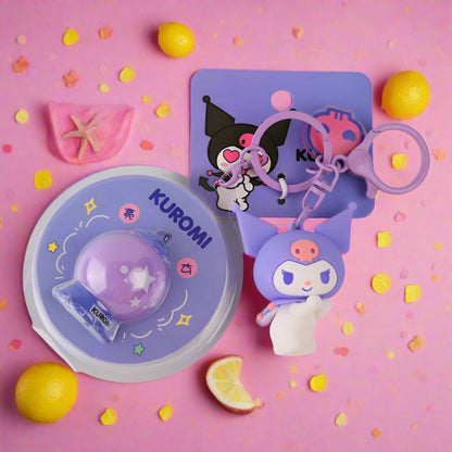 Cartoon Ku Ku PVC Soft Keychain Creative Keychain