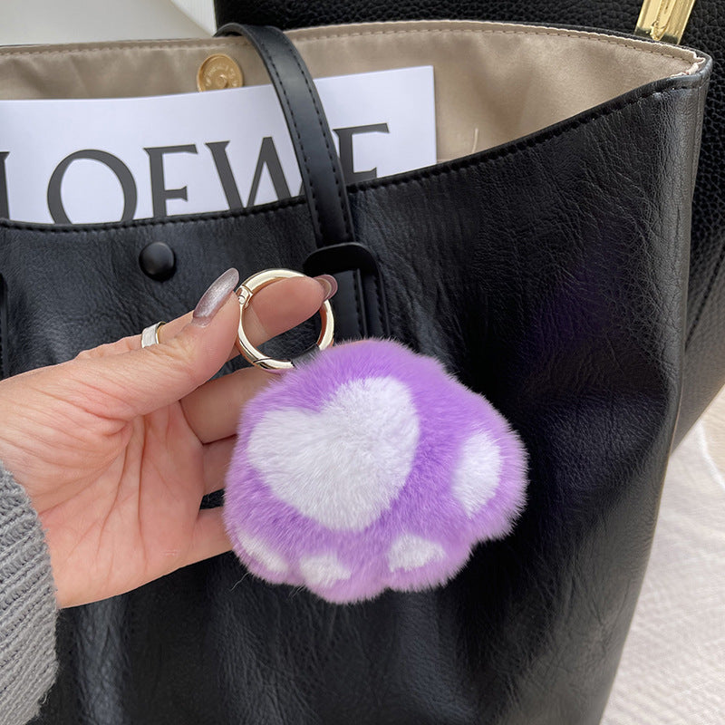 Kitten Claw Plush Keychain