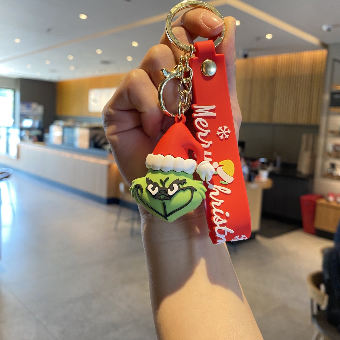 Christmas Cartoon PVC Soft Keychain Creative Keychain