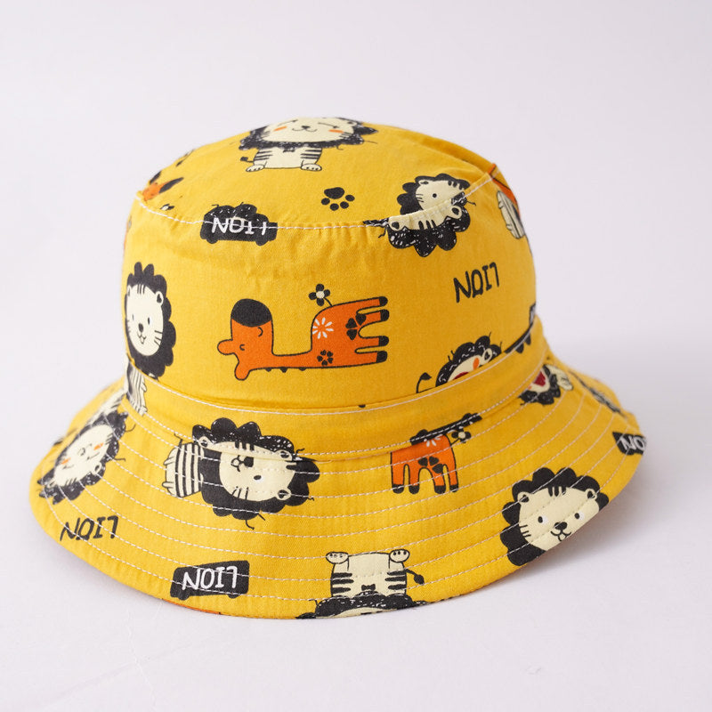 Cotton Cartoon Animal Kids Bucket Hat