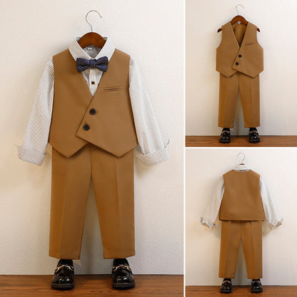 Wholesale Boys Polyester Vest Set