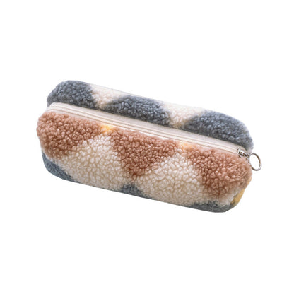 Plush Large Capacity Storage Pencil Bag