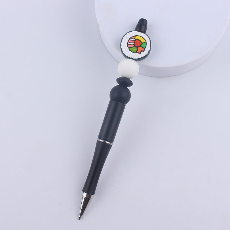 Cartoon Fruit Silicone Color Plastic Beadable Pens