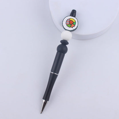 Cartoon Fruit Silicone Color Plastic Beadable Pens