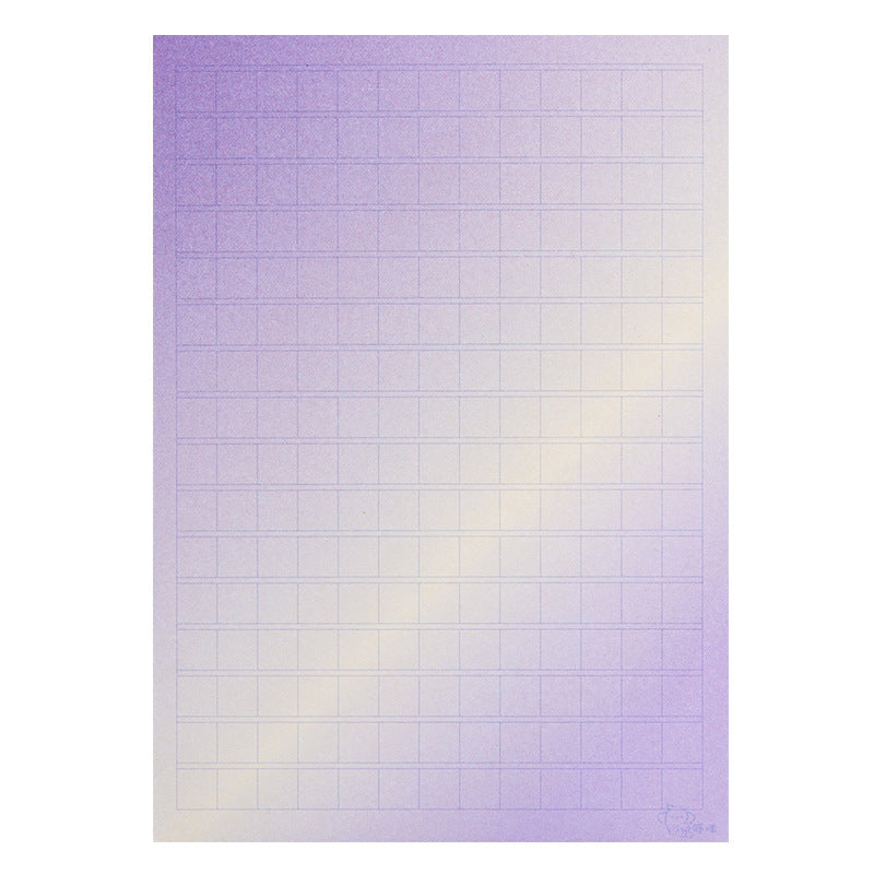 Purple Gradient Peelable Non-Adhesive Paper Memo Pad