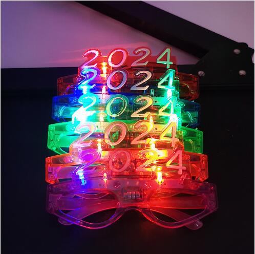 LED Cool Light Square Louver Love Glasses