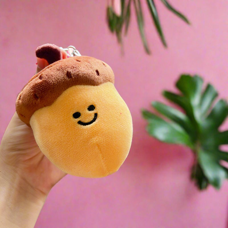 Cartoon Nut Plush Keychain