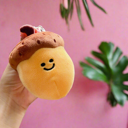 Cartoon Nut Plush Keychain