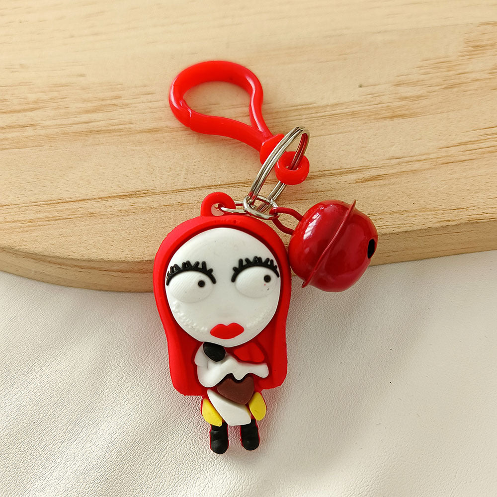Cute Cartoon Doll Halloween Ghost Silicone Keychains