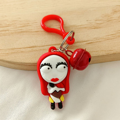 Cute Cartoon Doll Halloween Ghost Silicone Keychains
