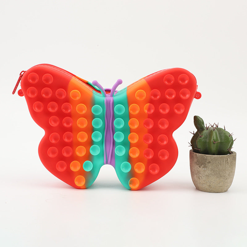 Silicone Butterfly Satchel Pressure Reducing Toys