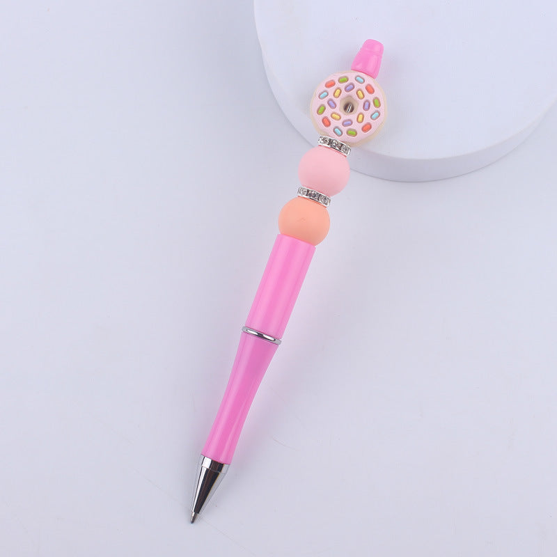 Cartoon Fruit Silicone Color Plastic Beadable Pens