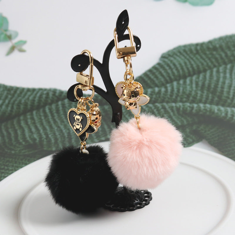Care Bear Fur Ball Keychain