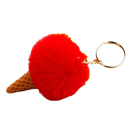 Ice Cream Plush Keychain