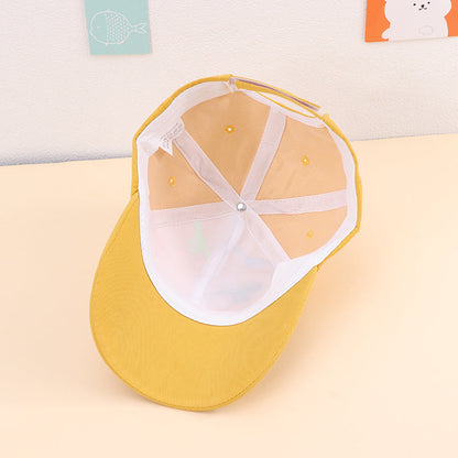 Cotton Kids Embroidered Cartoon Baseball Cap