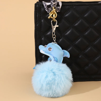 Dolphin Plush Keychain