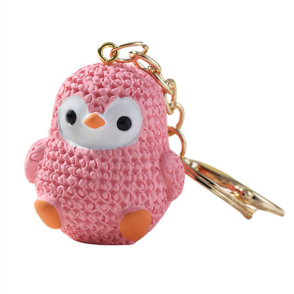 Cartoon Resin Penguin Keychain Cute Keychain