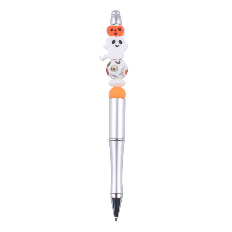 Beaded Pens DIY Handmade Cartoon Halloween Silicone Teether