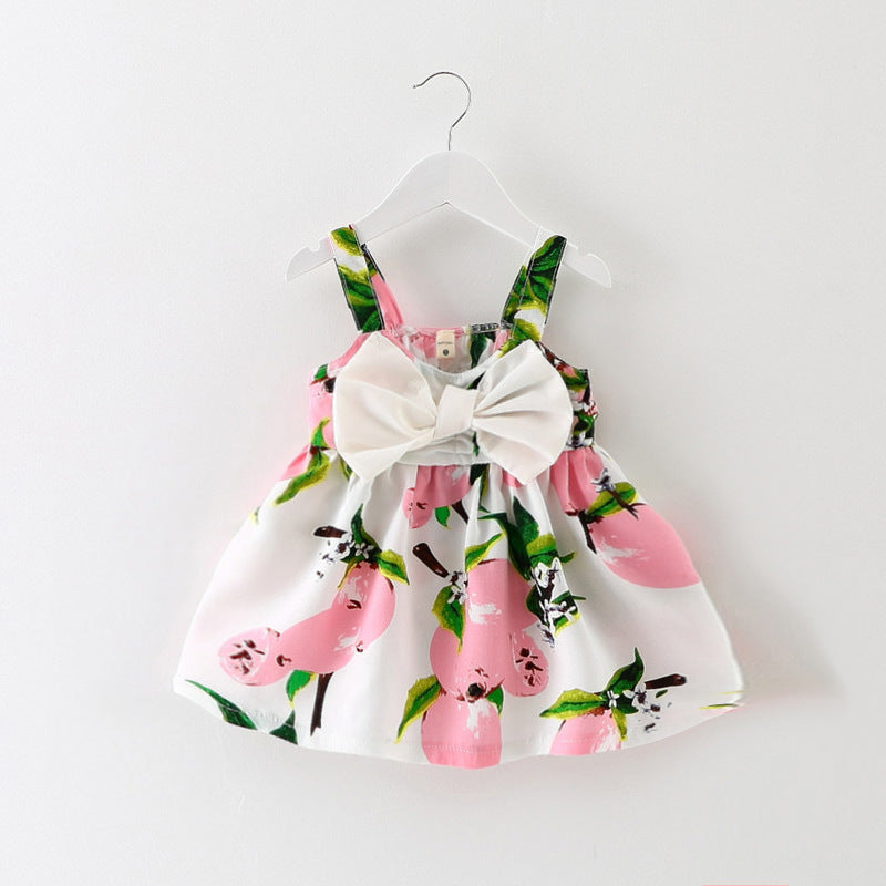 Girls Princess Lemon Dress Baby Clothes