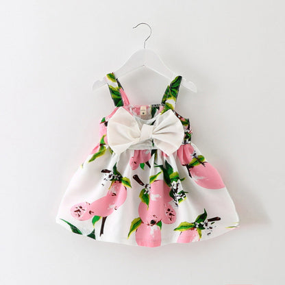 Girls Princess Lemon Dress Baby Clothes