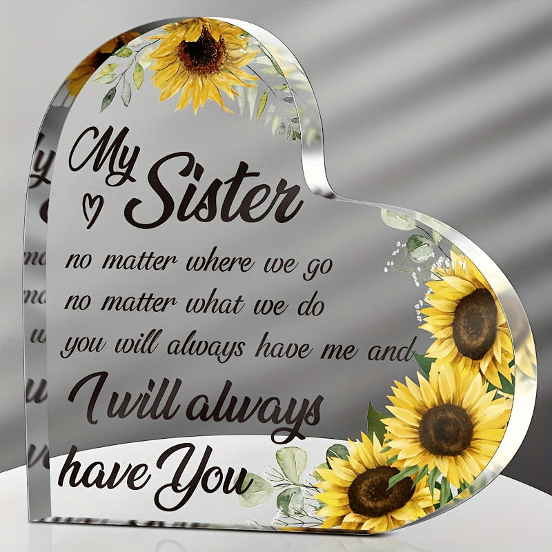 Transparent and Caring Acrylic Ornaments for Mother's