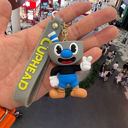 Teacup PVC Silicone Keychains Creative Keychain